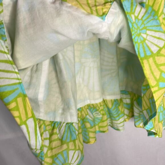 Lilly Pulitzer floral strapless mini dress in Shorely blue on the half shell - Picture 5 of 7